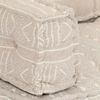 vidaXL Puff Tela Beige
