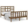 vidaXL Estructura cama sin colch&oacute;n madera maciza marr&oacute;n miel 140x190cm