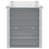 vidaXL Arriate de jard&iacute;n de acero galvanizado gris 100x40x45 cm