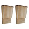 vidaXL Casas para murci&eacute;lagos 2 unidades 22x12x34 cm