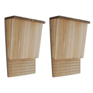 vidaXL Casas para murci&eacute;lagos 2 unidades 22x12x34 cm
