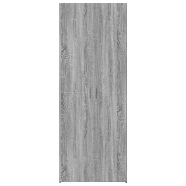 vidaXL Aparador alto madera de ingenier&iacute;a gris Sonoma 70x42,5x185 cm