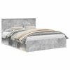 vidaXL Estructura de cama Concreto 160 x 200 cm Madera de pino macizo