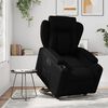 vidaXL Sill&oacute;n reclinable y elevable el&eacute;ctrico cuero sint&eacute;tico negro