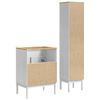 vidaXL Juego de muebles de ba&ntilde;o FLORO 2 pcs Madera de Pino Macizo