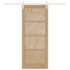 vidaXL Puerta Corredera Marr&oacute;n 86 x 211 cm Madera de pino macizo