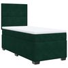 vidaXL Cama box spring con colch&oacute;n terciopelo verde oscuro 90x190 cm