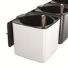 LECHUZA Jardineras 3 uds. Green Wall Home Kit gris antracita brillante