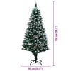 vidaXL Árbol de Navidad artificial Verde 150 cm PVC y Acero y Plástico