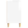 vidaXL Armario de lavabo madera contrachapada blanco brillo 80x33x60cm