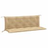 vidaXL Cojines para banco jard&iacute;n 2 uds tela beige melange 150x50x7 cm