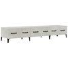 vidaXL Mueble de TV madera contrachapada gris hormig&oacute;n 150x34,5x30 cm
