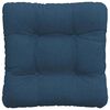 vidaXL Cojines para asiento 4 pcs Azul 45 x 45 x 12 cm tela