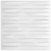 vidaXL Paneles de pared 12 pcs Piedra Blanca 50 x 50 cm Espuma XPS