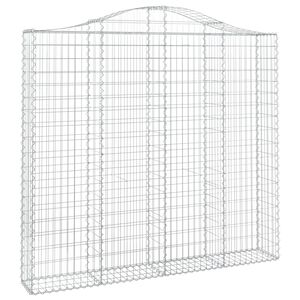 vidaXL Cesta gaviones forma arco hierro galvanizado 200x30x180/200 cm
