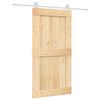 vidaXL Puerta corredera con herrajes madera maciza de pino 100x210 cm