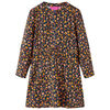 vidaXL Vestido infantil de manga larga azul marino 104