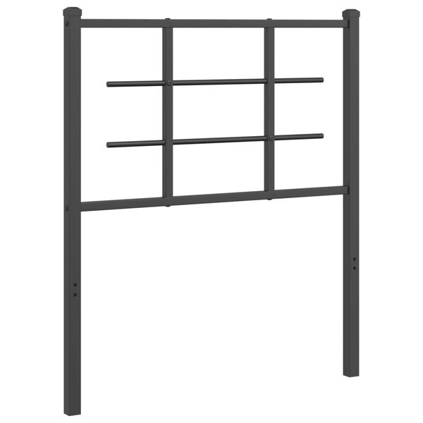 vidaXL Cabecero de metal negro 75 cm