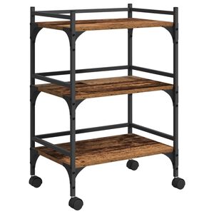 vidaXL Carro de Cocina Madera Vieja 50 x 35 x 75.5 cm