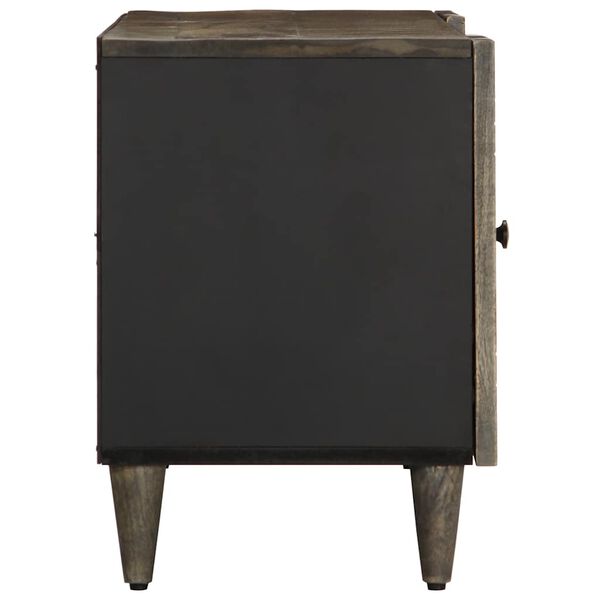 vidaXL Mueble de TV madera maciza de mango gris claro 105x33,5x46 cm