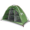 vidaXL Tienda de almacenaje 9 compartimentos impermeable verde