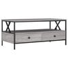 vidaXL Mesa de centro madera de ingenier&iacute;a gris Sonoma 100x51x45 cm