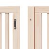 vidaXL Puerta para perros plegable 12 paneles madera de &aacute;lamo 960 cm