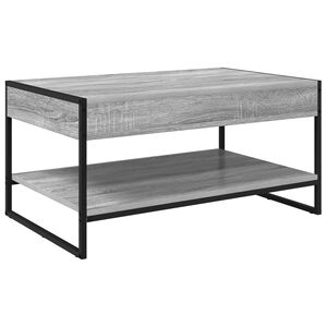 vidaXL Mesa de Caf&eacute; Gris Sonoma 80 x 50 x 40 cm Madera contrachapada