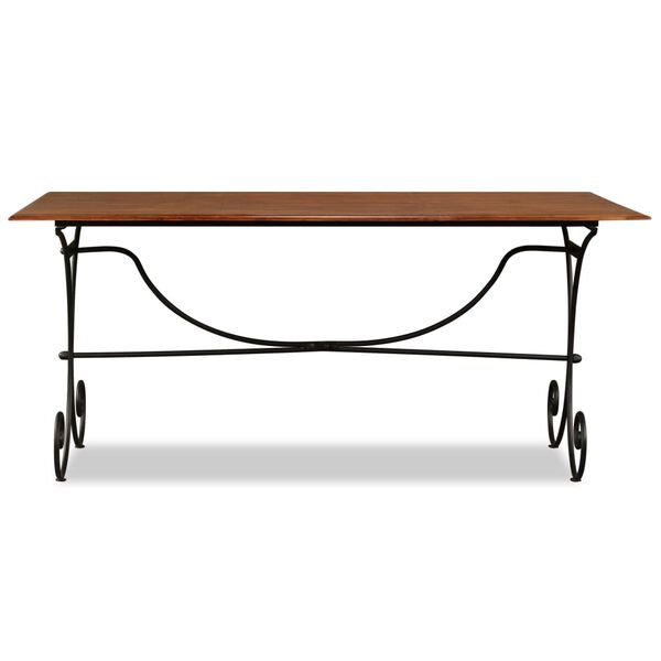 vidaXL Mesa de comedor madera maciza acabado miel 180x90x76 cm