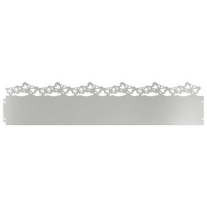 vidaXL Borduras para c&eacute;sped 10 uds. 103 x 0,05 x 22 cm Plateado