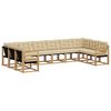 vidaXL Conjunto de sof&aacute;s de exterior 10 uds. y Beige
