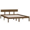 vidaXL Estructura cama sin colch&oacute;n madera maciza marr&oacute;n miel 120x200cm