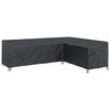 vidaXL Funda para muebles Negro 286 x 222 x 80 cm Tela Oxford 210D
