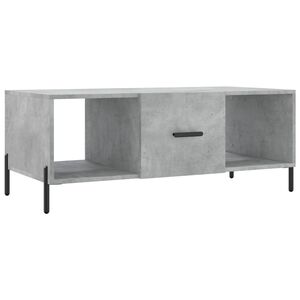 vidaXL Mesa de centro madera contrachapada gris hormig&oacute;n 102x50x40 cm