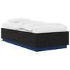 vidaXL Estructura de Cama con LED Roble Negro 80 x 200 cm