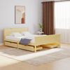 vidaXL Estructura de cama con 4 cajones madera maciza pino 160x200 cm
