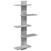 vidaXL Estante Flotante de Pared Gris Hormig&oacute;n 48,5 x 15 x 101 cm