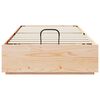 vidaXL Estructura de Cama Ottoman Natural 80 x 200 cm Pino macizo