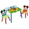 Disney Juego de mesa y sillas de 3 pzas Mickey Mouse madera WORL119014