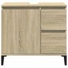 vidaXL Armario de ba&ntilde;o madera contrachapada roble Sonoma 65x33x60 cm