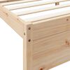 vidaXL Cama con estanter&iacute;a sin colch&oacute;n madera maciza de pino 100x200cm
