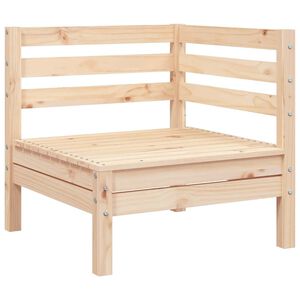 vidaXL Sof&aacute; de esquina de jard&iacute;n madera maciza de pino