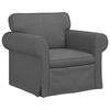 vidaXL Sof&aacute; Gris oscuro 95 x 82 x 80 cm tela