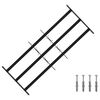 vidaXL Reja de Seguridad para Ventanas con 3 Barandas 3 uds. 63-114 cm