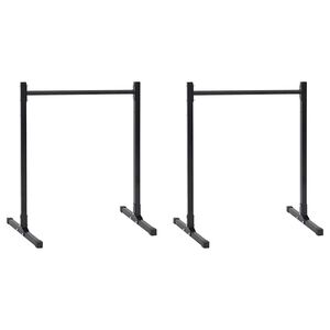 vidaXL Estaci&oacute;n de Fondos Manual 2 uds. Negro 55 x 90 x 104.5 cm