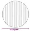 vidaXL Alfombra redonda bamb&uacute; marr&oacute;n 60 cm