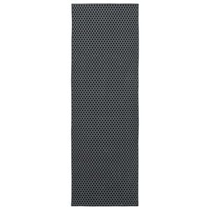 vidaXL Pasillo de alfombra ORIZ 1150 gsm Patr&oacute;n de malla negra