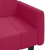 vidaXL Sof&aacute; cama de 2 plazas terciopelo color vino tinto