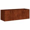 vidaXL Jardinera oxidada 120x40x40 cm acero corten