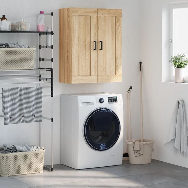 vidaXL Armario de pared madera ingenier&iacute;a roble Sonoma 69,5x34x90 cm